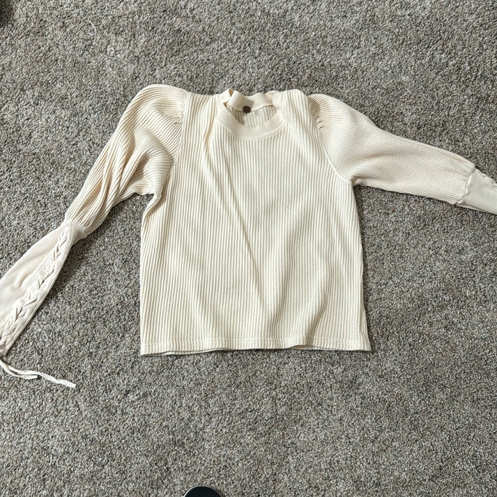 free people waffle top